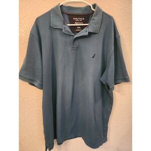 Nautica Men's Short Sleeve Polo Shirt, Size 2X, XXL, Blue